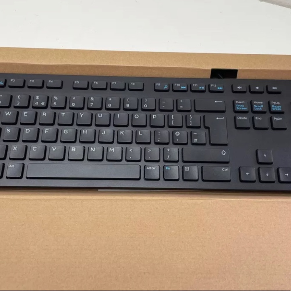 Dell USB Keyboard KB216 - Slim Wired Black UK Layout *BRAND NEW* KB216-BK-UK